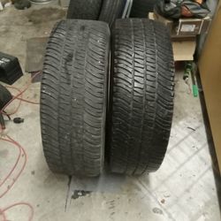 (2) 2 LT275/65/20s MICHELINS (60 PLUS PERCENT TREAD LEFT ON BOTH)