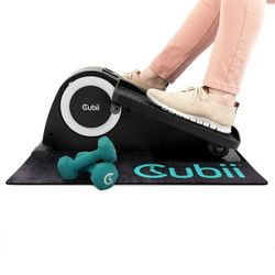 Cubii JR1 Compact Seated Elliptical Starter Set with 3 lb. Dumbbells and Gripii Workout Mat $129.99