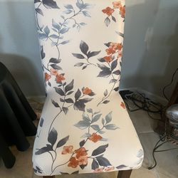 4 Chairs With Slip Cover
