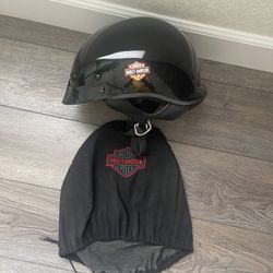 Harley Davidson DOT Motorcycle Helmet XS w/dust cover