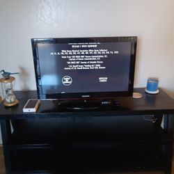 Tv Stand ( Black Wood Finish)