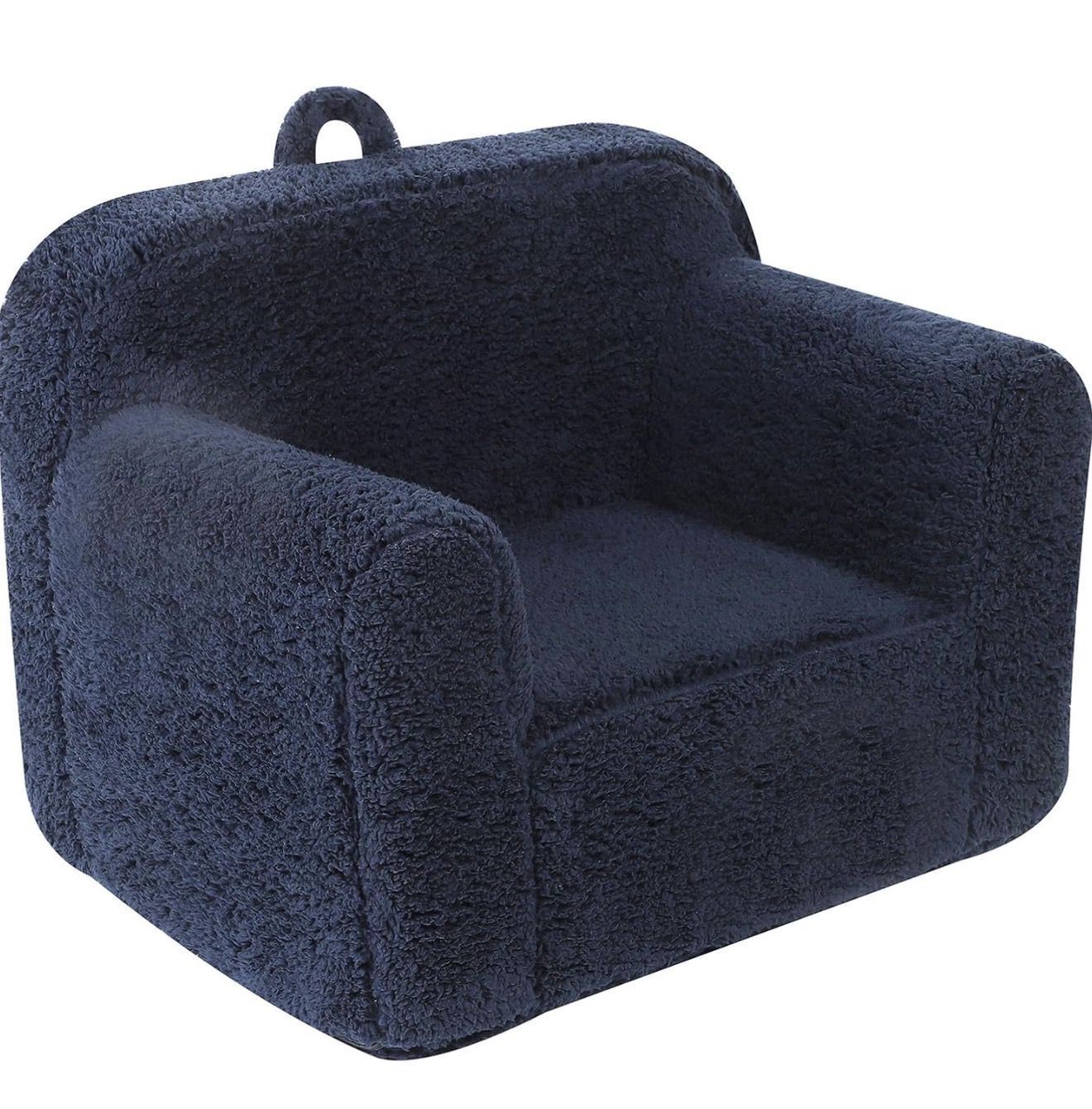 Dark Blue Toddler Sherpa Chair