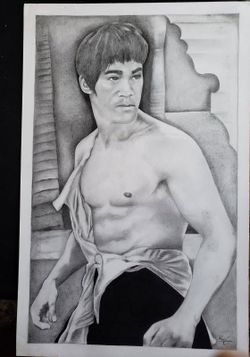 Bruce Lee original drawing
