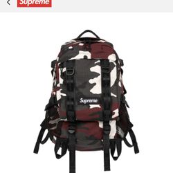 Supreme SS26 Red Camo Backpack NEW Cordura Ripstop Laptop Bag