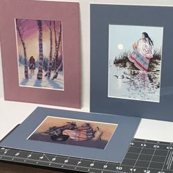 Lot Of 3 Matted Art