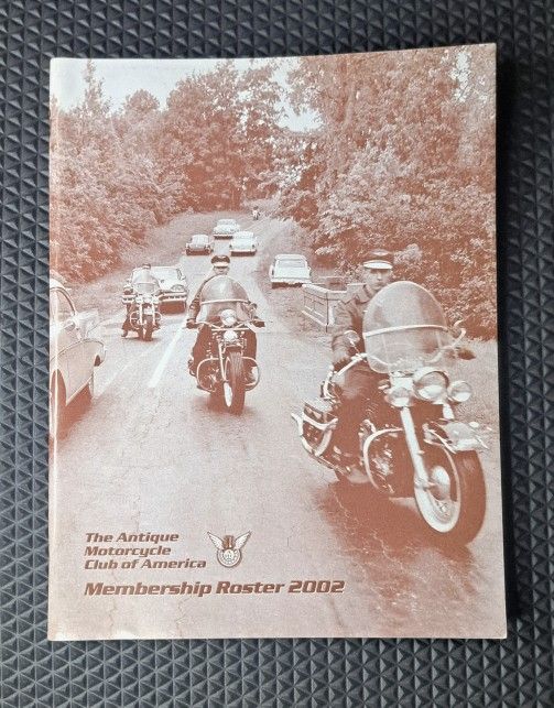 Rare 2002 Motorcycle Club Membership Roster - Internal Only, Collectors Item