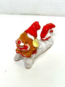 Vintage Napcoware Clown Lying Down Porcelain Figurine