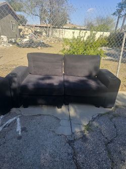Black Love Seat Sectional 