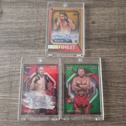 2024 TOPPS FINEST UFC GOLD Shimmer AUTO /39 RED SHIMMER AUTO GREEN /93 LOT
