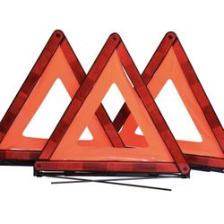 Triangle Emergency Reflectors Set Of 3 🚨🚧🛑