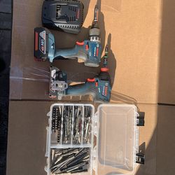 Bosch 18v drill set
