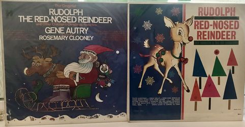 2 Vintage Vinyl Christmas LP Records Autry Clooney