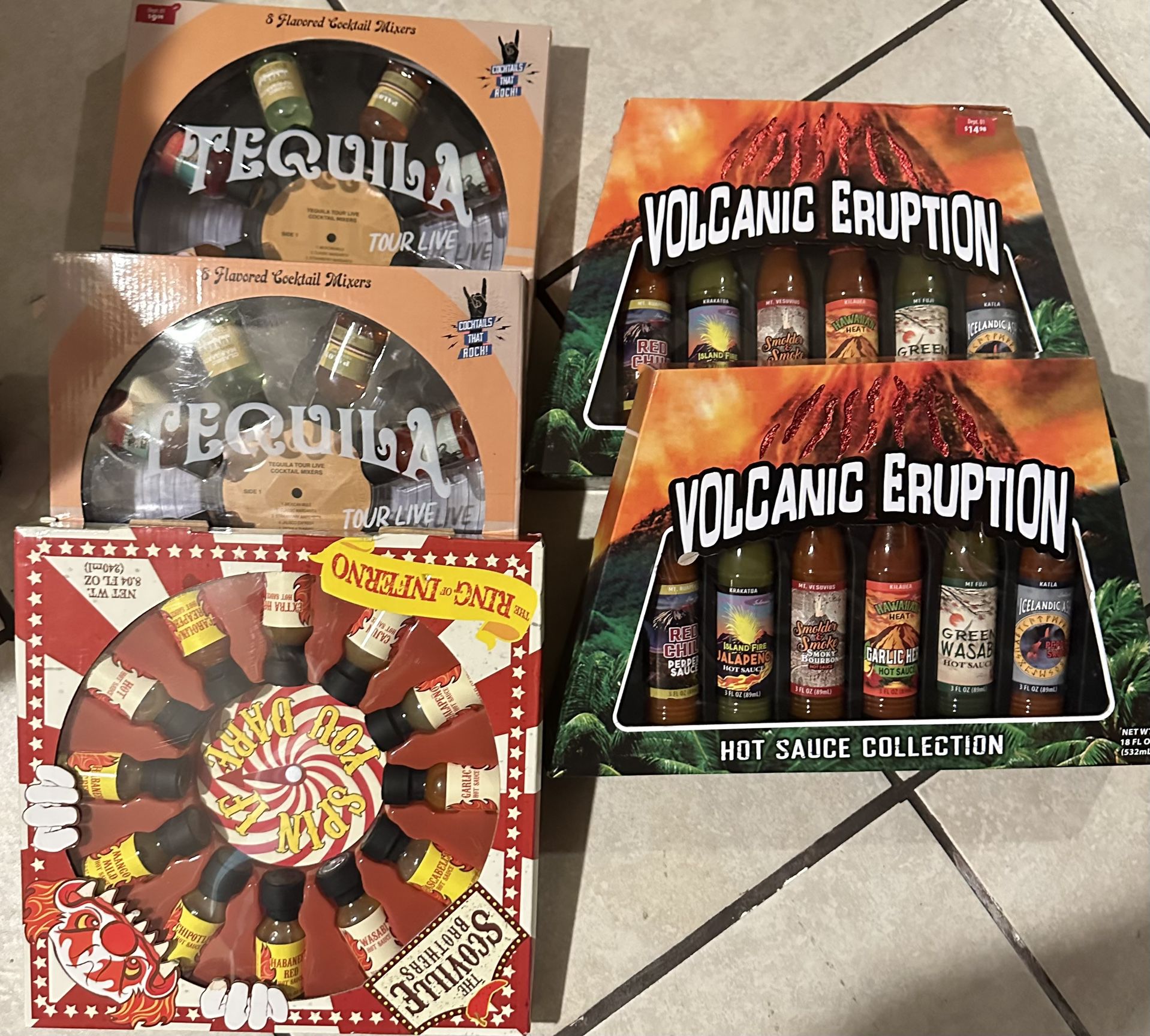 Hot Sauce Collection / Flavored Cocktail Mixers 