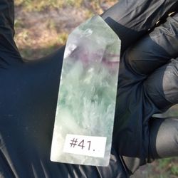 Feathered Snowflake Fluorite Crystal 