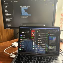 MacBook Pro 13” Laptop + External Monitor
