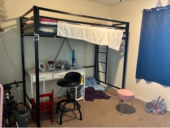 2 loft bunk bed frames