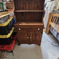 All Wood Bakers Cabinet