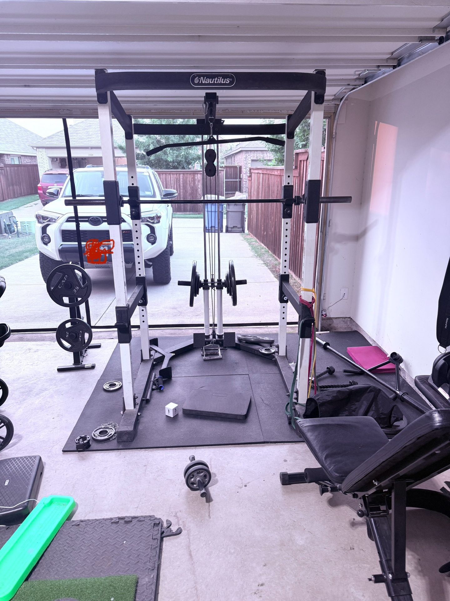 Pick Up Only - Squat Rack With Pulldown Machine