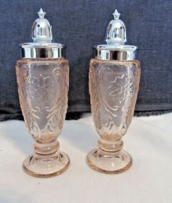 Tiara Glass Salt And Pepper Shakers