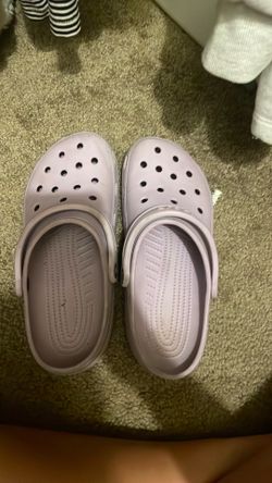 Purple crocs