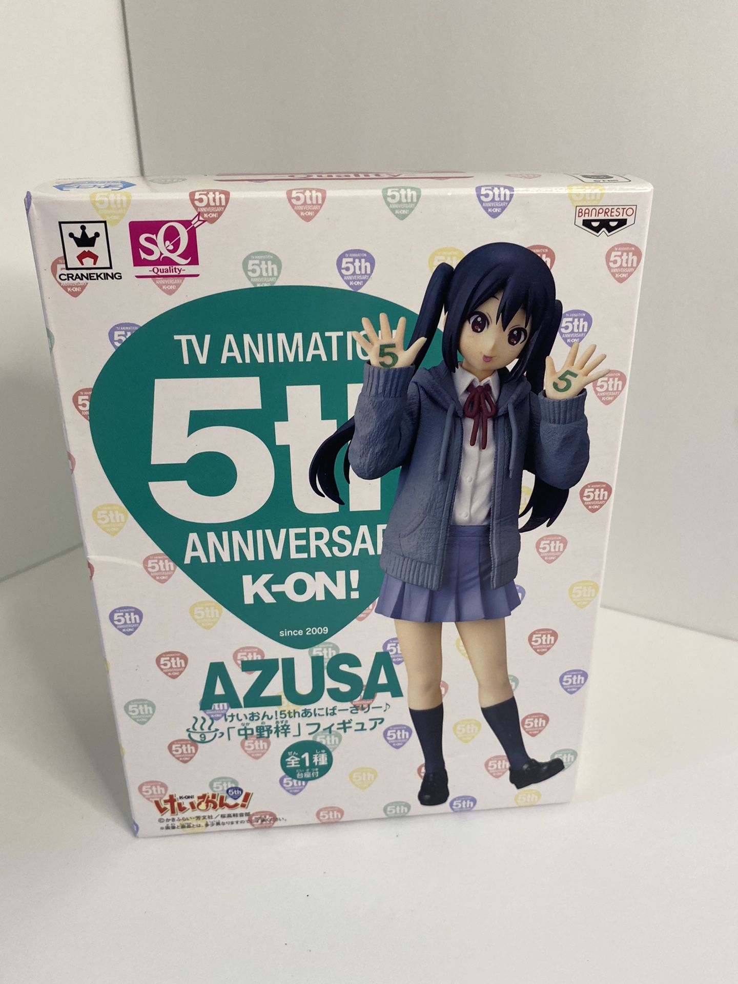 K-ON! Azusa Nakano SQ Figure 5th Anniversary
