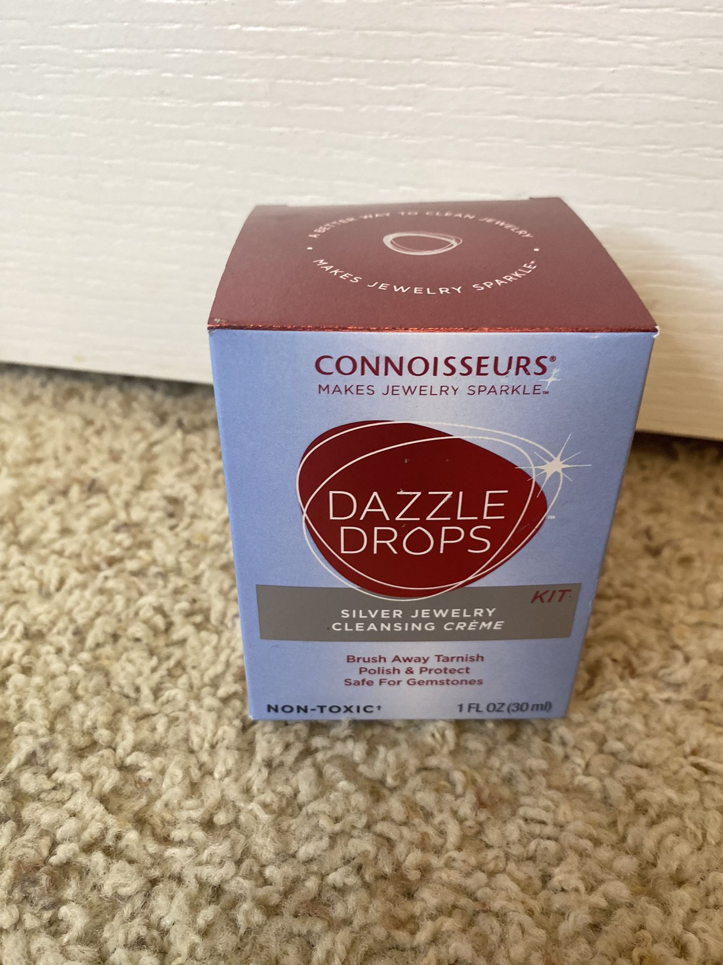 Connoisseurs Dazzle Drops Silver Jewelry Cleansing Crème Kit