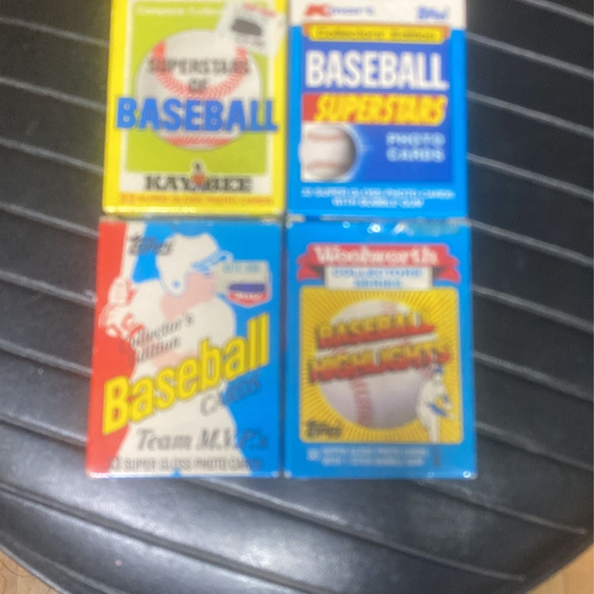 Vintage baseball cards original cards in boxes