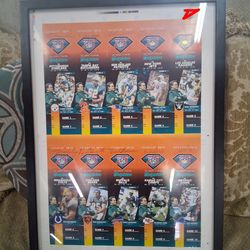 Autographed 1994 Dolphins uncut ticket sheet!