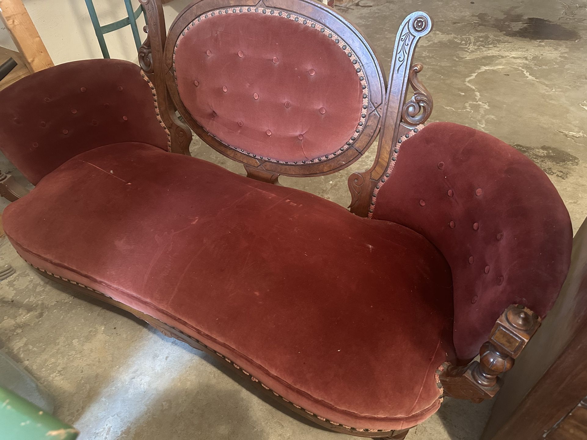 Antique Red Couch