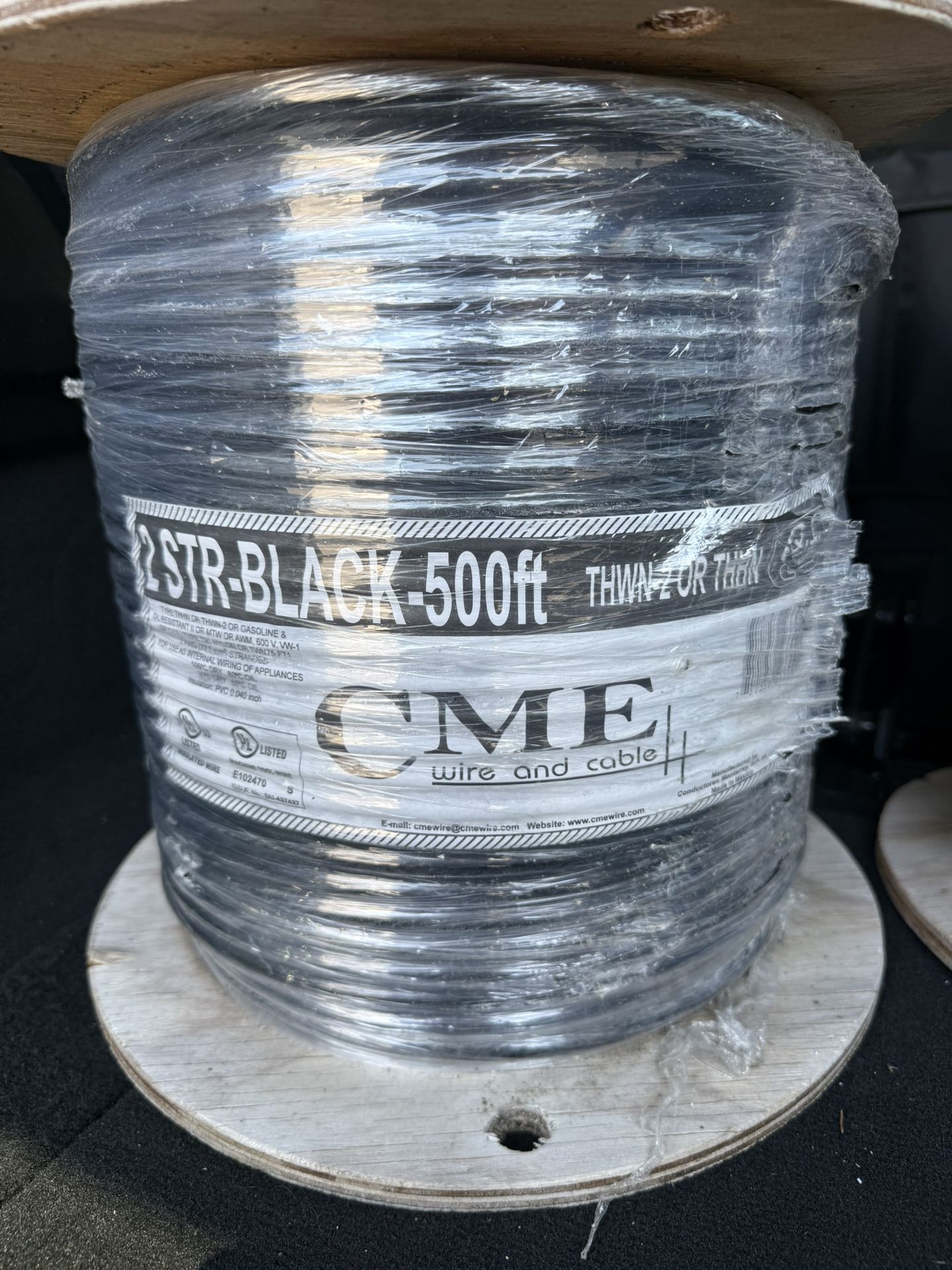 ELECTRICAL SPECIAL 500 ft CME 2 AWG THHN/THWN-2 Copper Wire – Full Spools