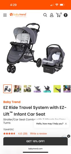 Baby Trend Car seat + Stroller Color: Grey & Black for Sale in Lancaster,  PA - OfferUp