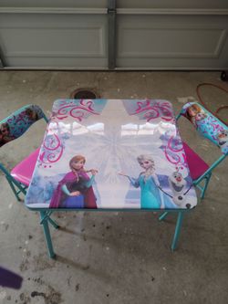 Children's table and chairs