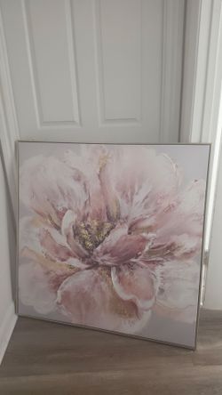 Large Floral Canvas Wall Art