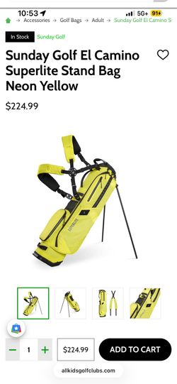 Sunday golf bag