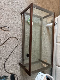 Crate and Barrel Glass Coffee Table