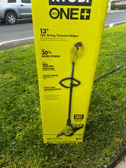 RYOBI 13" String Trimmer/Edger Taille-bordure/coupe-bordure 18V de 33 cm Recortadora de hilo/bordeadora de 18 V y 33 cm