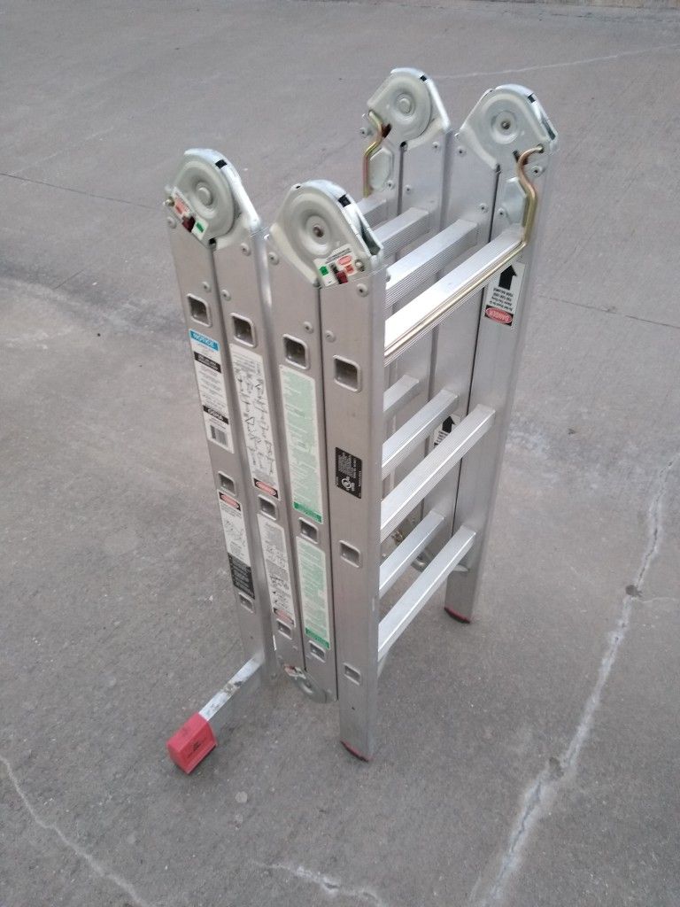 Krause 17 Ft Multiposition Aluminum Ladder Like New