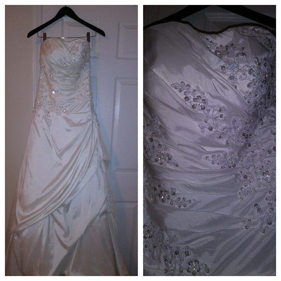 White wedding dress- size 4-