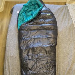 REI Women’s Magma 17F Black/Teal Sleeping Bag