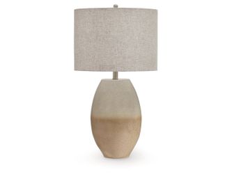 Linas Cream/Beige Metal Table Lamp (1/CN)
