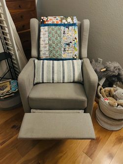 Gray Glider/Recliner chair