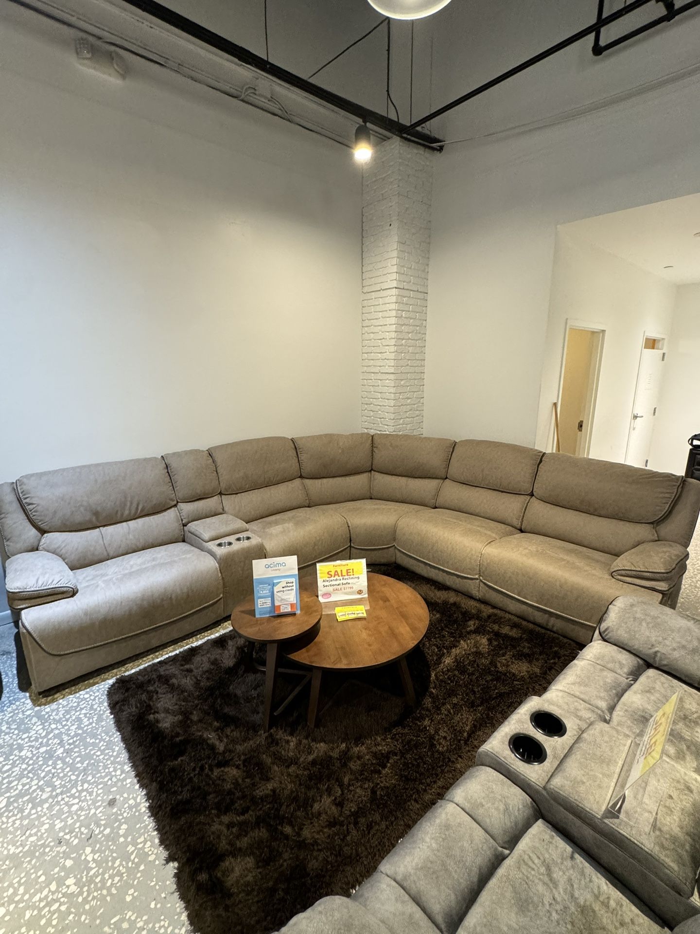 Beautiful Mocha Alejandra Sectional Sofa!$1499!*SAME DAY DELIVERY*NO CREDIT NEEDED*EASY FINANCING*HUGE SALE*