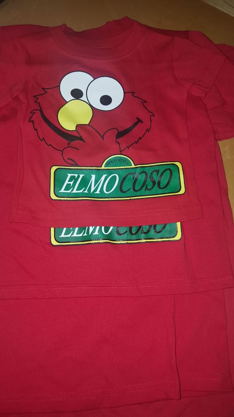 Elmo coso mexican tshirt baby kids 6 months, xs, large