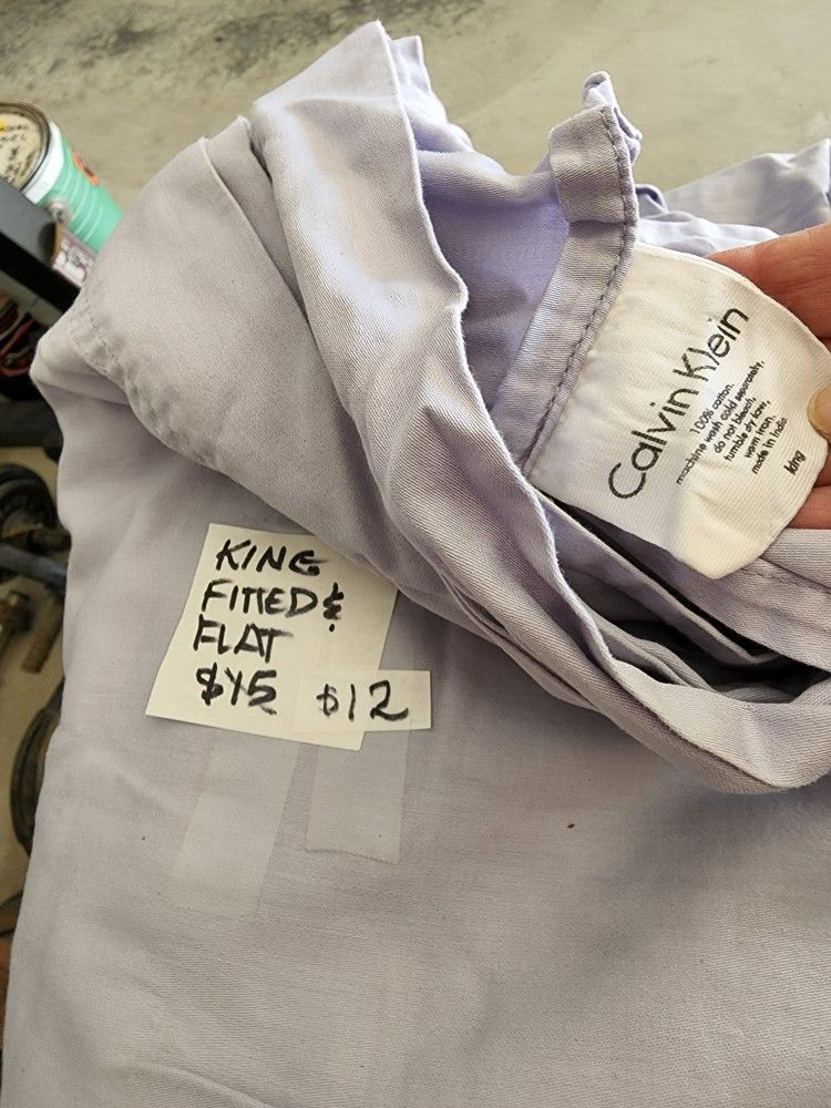 Cal King & King Sheet Sets $15 & $18 Each