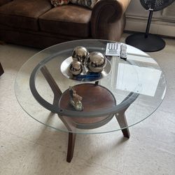 Glass Top Coffee Table