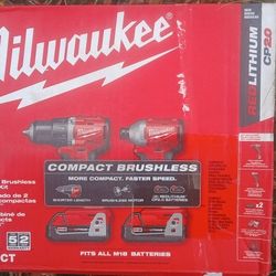 Milwaukee M18 Brushless Drill And Impact Driver