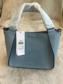 Blue Calvin Klein handbag