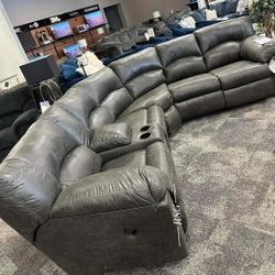 Curved Design Reclining Sectional Couch Set 🌟 Color Options , Military Discount ⭐$39 Down Payment with Financing ⭐ 90 Days same as cash