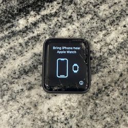Apple Watch Series 3 42mm Space Gray Aluminum Black Sport (GPS) MTF32LL/A *READ*