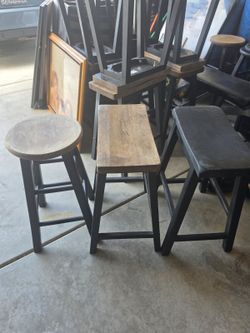 Wood stools